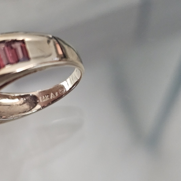 14k Citrine and Garnet Ring Size 5.75 - Picture 5 of 7